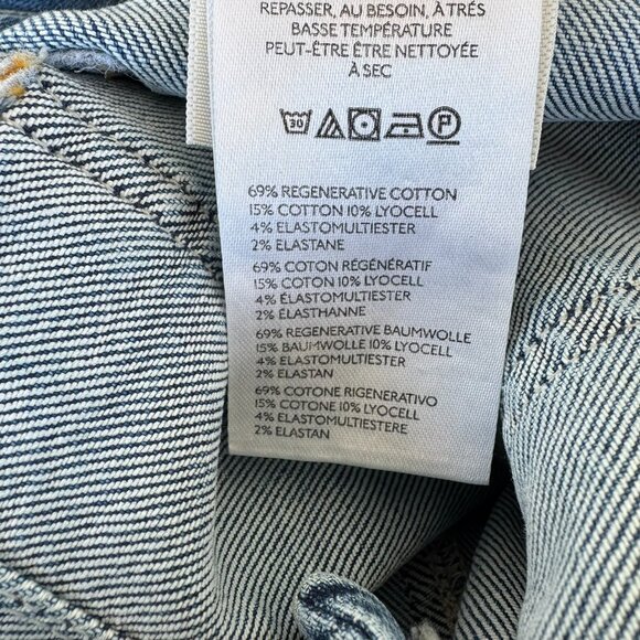 NWT Anthropologie The Colette Full-Length Wide-Leg Jeans Medium Denim 31 - Picture 7 of 11